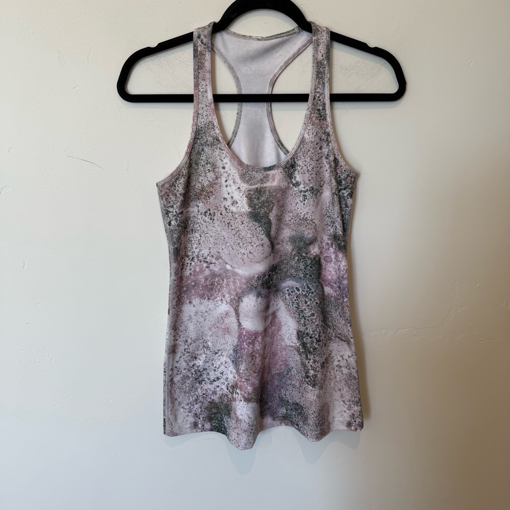 Lululemon Cool Racerback Tank Top Sugar Crush Size 2 Small Athleisure Workout